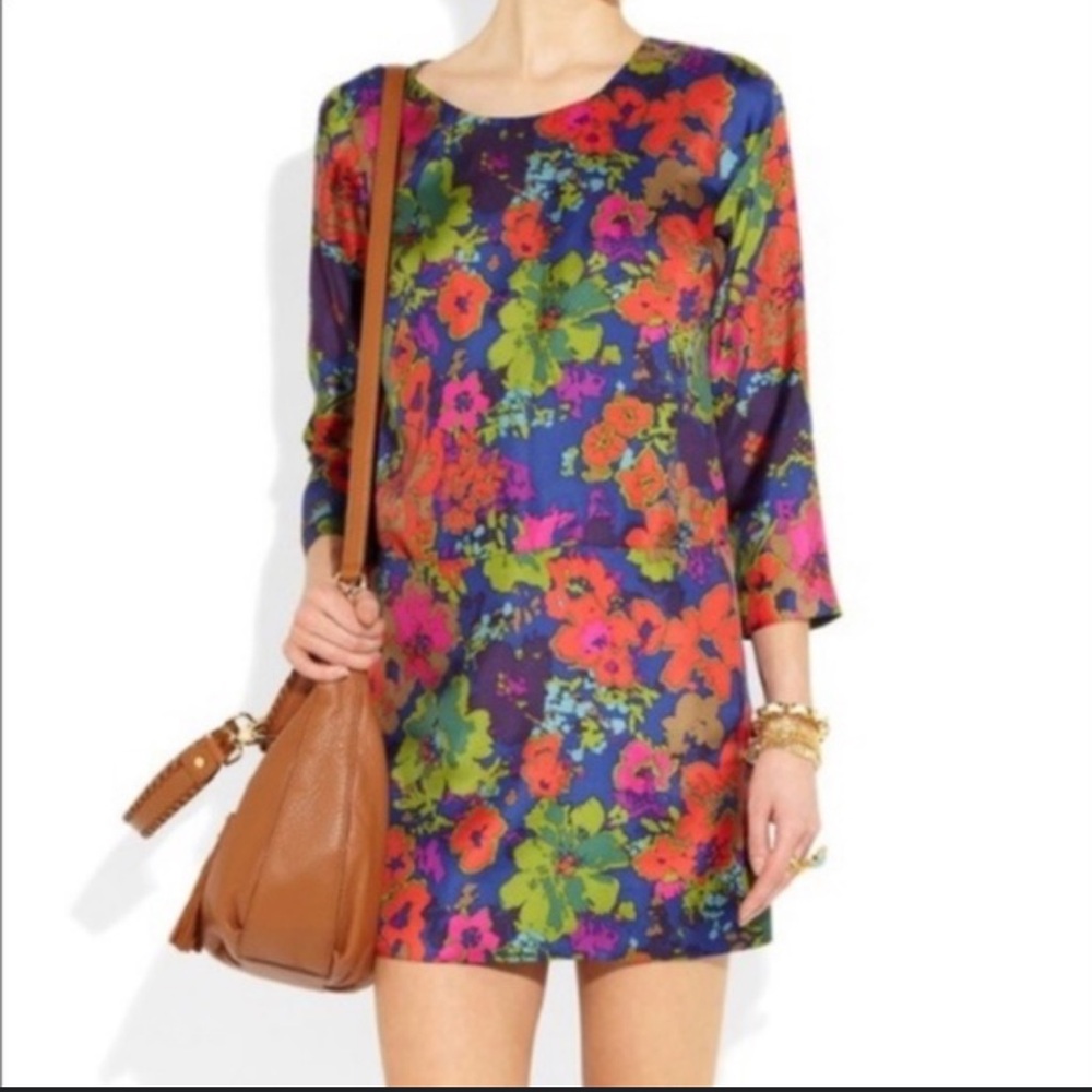 J. Crew Jules Silk Dress in Ashbury Floral Size 0- gently used